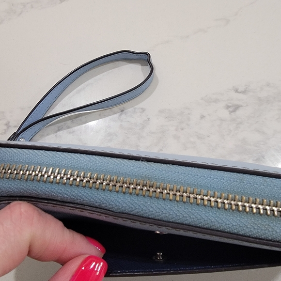Michael Kors Blue Wristlet Wallet - Picture 12 of 16